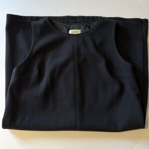 Talbots Womens Black Fleeced Winter Dress Minimalist Size XL